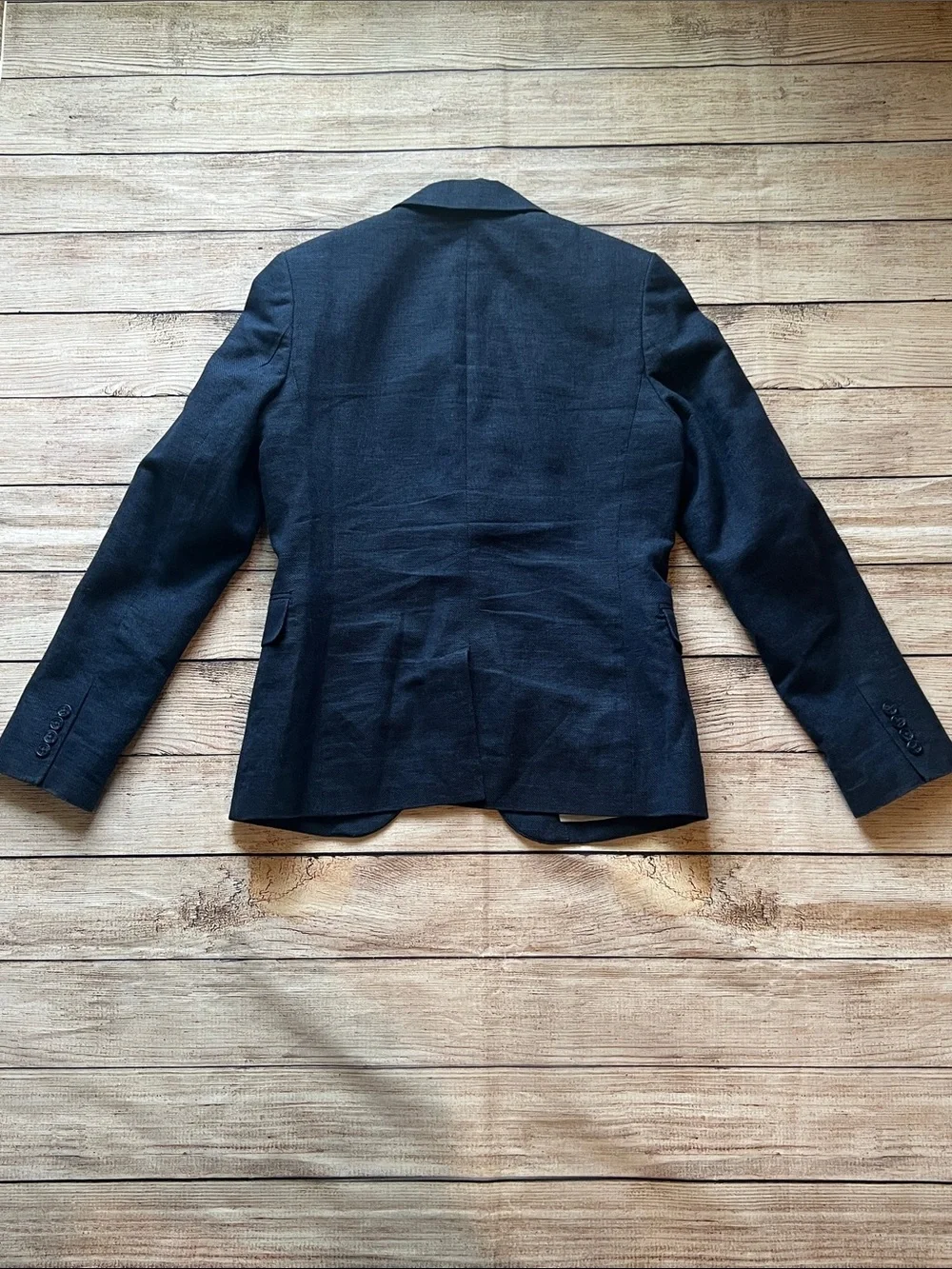Boys Size 11-12 H&M Navy Suit Linen